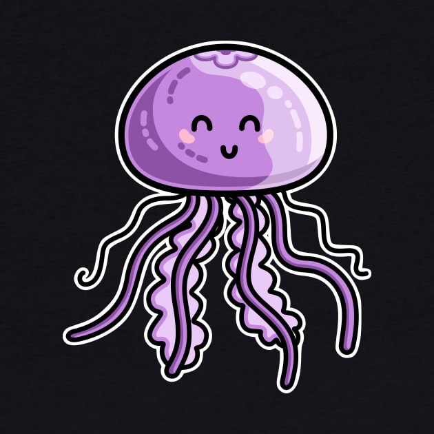 Kawaii Cute Jellyfish by freeves